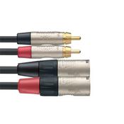Stagg 3M/10FT Twin Cable RCAm-XLRm DLX image