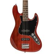 Stagg 4-String Electric Bass Guitar Fiesta Red image