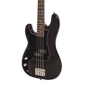 Vintage V40 Coaster Left Handed Bass Guitar Pack - Gloss Black image