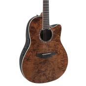 Ovation Celebrity Trad PL Guitar CS24P-NBM-G Mid-Cutaway, Nutmeg Burled Map image
