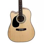 Cort AD880CE Left Handed Electro-Acoustic Natural Satin Finish image