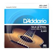 D'Addario Set Folk Silk &amp; Steel Acoustic Guitar String image