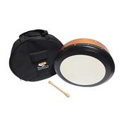 Boreen 16"x4" Tuneable Bodhran, Red Cedar Silver Tuners with Bag &amp; Beater image