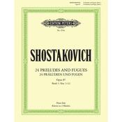 Shostakovich: 24 Preludes &amp; Fugues, Op.87 - Book 1 (Piano Solo) (Edition Peters) image
