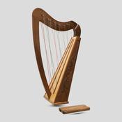 Cross Strung Harp, 38 String Walnut