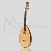 Lute Guitar, 6 String Variegated Lacewood Rosewood