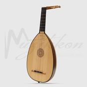 Lute Ukulele, 6 Strings Tenor Variegated Rosewood Lacewood