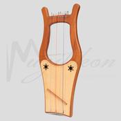 Muzikkon Large Kinnor Harp, 10 String Red Cedar
