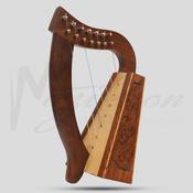 Muzikkon O'Carolan Harp, 7 String Rosewood Celtic Dragon