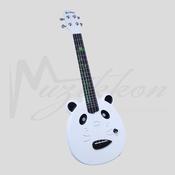 Panda White Electric Ukulele with Bag