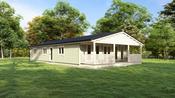 Four Bed A Log Cabin 8m x 16.5m - Log Cabins &amp; Homes -MyCabin.ie image