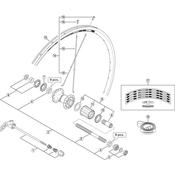 WH-R500-A-R bladed spoke - 286 mm
