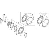 FC-M431-8 chain guard and fixing bolts for 48T