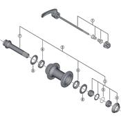 HB-M785 complete hub axle