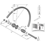 FH-M678 hub axle