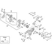 RD-M820 bracket stopper plate and bolt, M3 x 7 mm