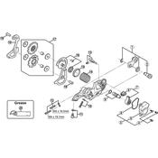 RD-M640 bracket axle unit for downhill mode