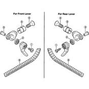 SL-6208 lever boss cover for alloy frames