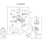 ST-6703 left hand unit cover and screw