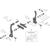 Brake inner cable lead pipe 135 degree