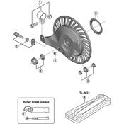 BR-IM45-R left hand washer unit for 3/8 hub axle, 