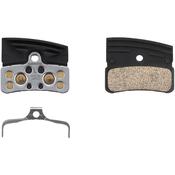P04C-MF disc pads &amp; spring, alloy/stainless back w