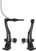 Sora grade R353 road flat bar V-brakes, front, bla image