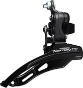 FD-TZ500 6-speed MTB front derailleur, down swing, image