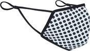 3D reusable face covering, printed polkadot grey /