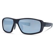 Target Matt Black Sunglasses - Silver Mirror Lens