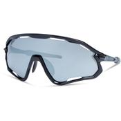 Code Breaker Gloss Black Sunglasses - Silver Mirro image