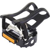 Essential Alloy pedals including toe clips and str