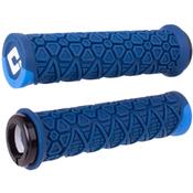 Vanquish MTB Lock On Grips 135mm - Navy Blue/Blue image