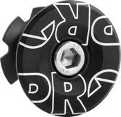 Top Cap Alloy, Black, 1 1/8