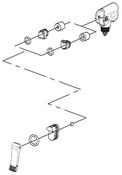 1081 - complete plastic head assembly for PFP-3, P
