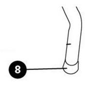 1908 - Leg end cap for STL-1.2 stool
