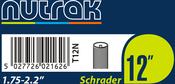 12 x 1.75 - 2.125 inch Schrader inner tube