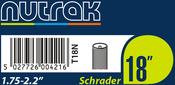 18 x 1.75 - 2.125 inch Schrader inner tube image