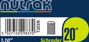 20 x 1.1 inch Schrader inner tube image