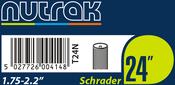 24 x 1.75 - 2.125 inch Schrader inner tube