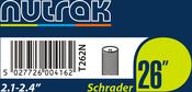 26 x 2.1 - 2.4 inch Schrader inner tube image