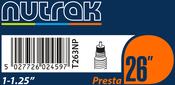 26 x 1 - 1.25 inch Presta inner tube image