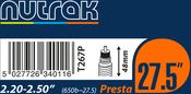 26 x 4.0 - 4.3" inch Presta inner tube 1.3 mm buty image