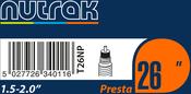 26 x 1.5 - 2.0 inch Presta inner tube image