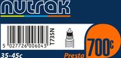 700 x 35 - 45C Presta inner tube image