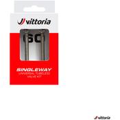 Set Tubeless Valve Brass Silver 60mm (2 Pcs)