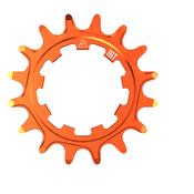 Solo-XD 16Â Tooth Cog, 7075 aluminum, Orange
