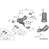 ST-RS685 shift lever cable guide right hand
