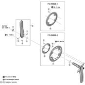 FC-RX810 gear fixing bolt, M8 x 9, pack of 4