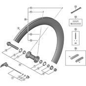 WH-R9200-C50-TU-F complete hub axle